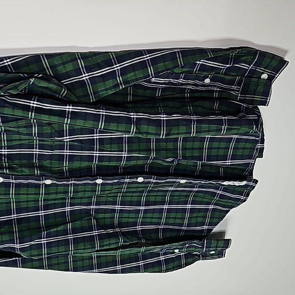 U.s Polo ASSN  small green and purple plaid button down long sleeve shirt - Picture 3 of 6